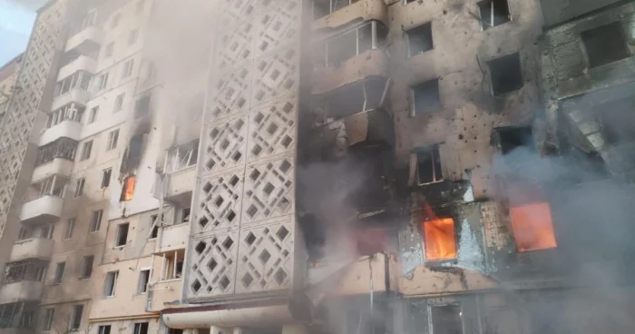 Rusiya Ukraynaya dron və raketlərlə zərbələr endirib