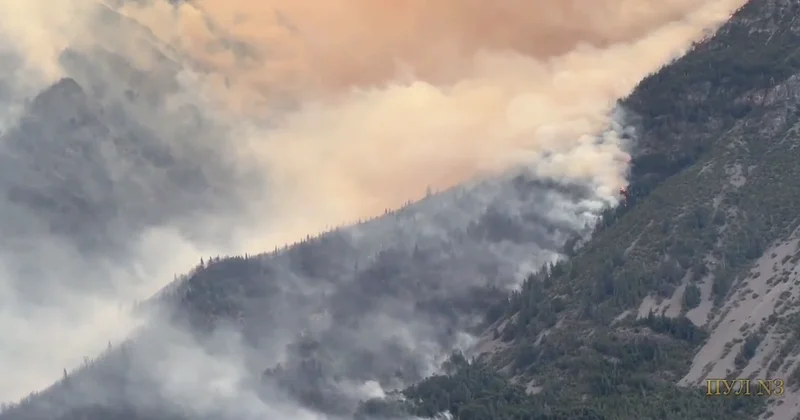 Аргентинский регион окутан дымом ВИДЕО