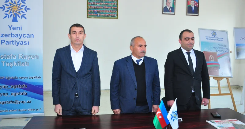 YAP Ağstafa rayon təşkilatının Ərazi Partiya Təşkilatında tədbir keçirilib