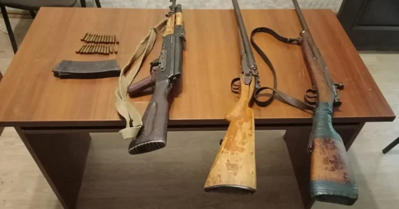 Sumqayıtda 3 ov tüfəngi müsadirə olundu