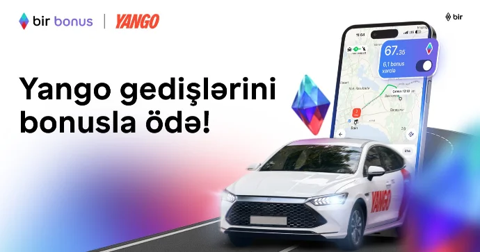 Taksi ödənişlərinizi Bir Bonus la edin, pulunuz cibinizdə qalsın