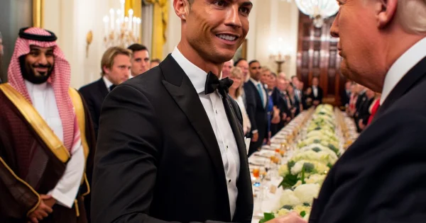 Роналду поужинал с Трампом и Мухаммедом бен Салманом ФОТО
