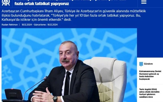 Prezidentin müsahibəsi dünya mediasının diqqətində FOTOLAR