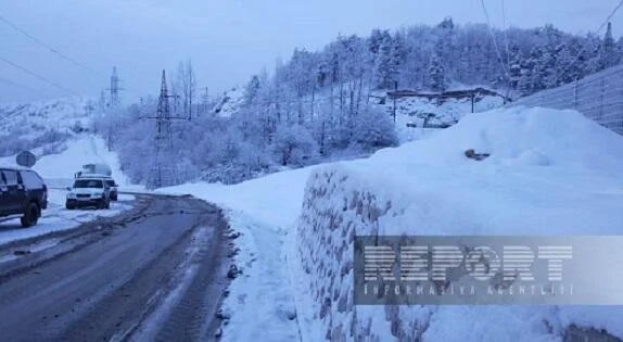 Qarlı havada Şuşaya bu yolla hərəkət edin Rəsmi müraciət