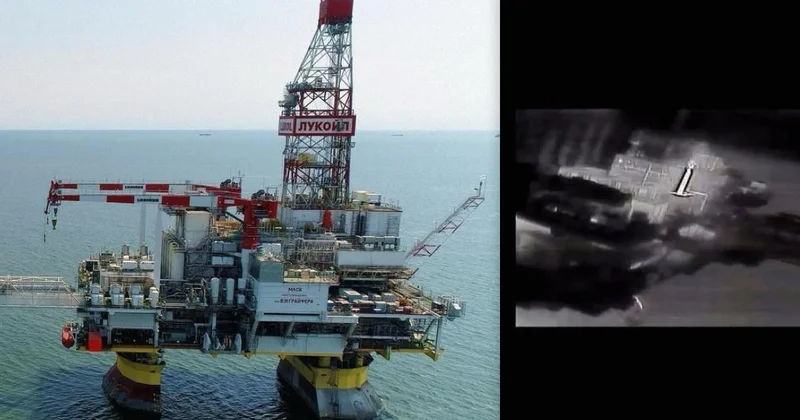 Украинские дроны ударили по третьей платформе ЛУКОЙЛа в Каспийском море