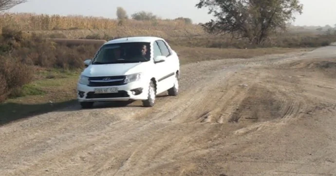 Zərdab Ağdaş magistral yolu çökür “Rayona getmək 40 manata başa gəlir” FOTOLAR