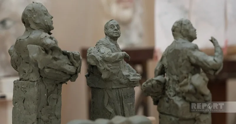 Xalq yazıçısı Elçinin Fəxri xiyabandakı qəbirüstü abidəsini Natiq Əliyev hazırlayır