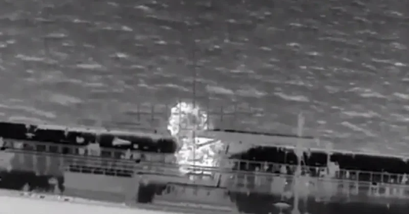 Ukrayna dronları ilk dəfə Rusiyanın Aralıq dənizindəki kölgə donanması na aid tankeri vurub