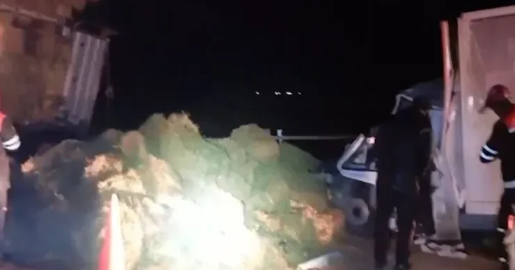 Bakı Qazax yolunda AĞIR QƏZA: sürücü belə xilas olundu VİDEO