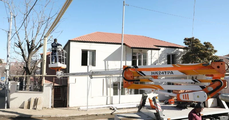 Kərkicahan qəsəbəsi qazlaşdırılır FOTO+VİDEO