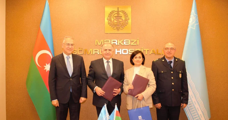 Mərkəzi Gömrük Hospitalı əməkdaşlıq memorandumu imzalayıb FOTOLAR