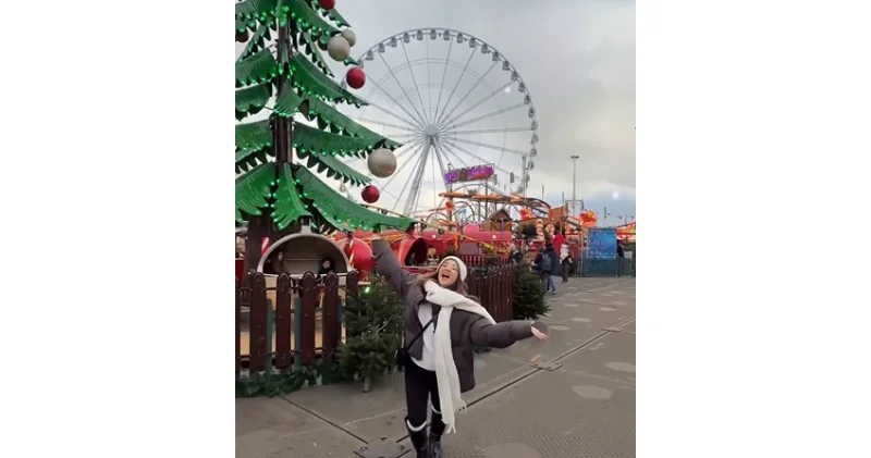 Блогер Нигяр Гулиева наслаждается зимним Лондоном ВИДЕО