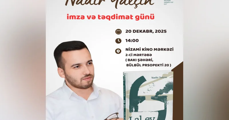 Yazıçı Nadir Yalçının “Lal ev” hekayələr kitabının təqdimatı olacaq