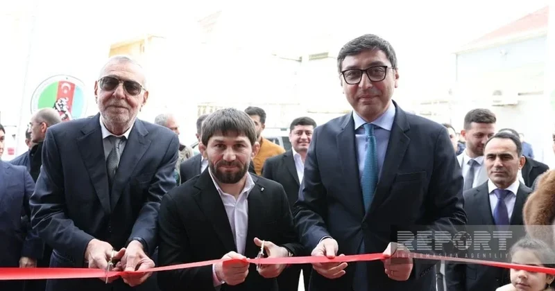 Zabrat qəsəbəsində yunan Roma güləşi zalı istifadəyə verilib FOTO