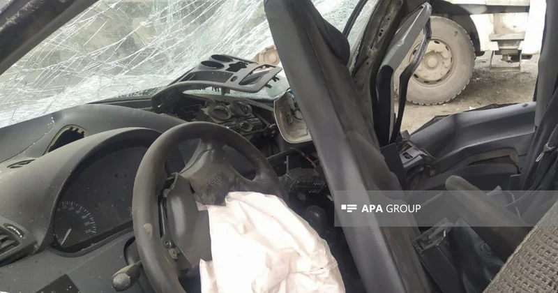 Goranboyda yük maşınları toqquşub, xəsarət alan var VİDEO YENİLƏNİB