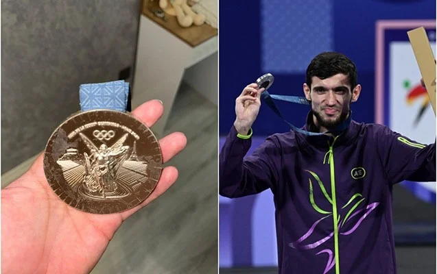 İdmançımızın Parisdə qazandığı medalın son halı FOTO