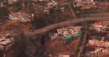 Пожары уничтожили город в Чили ВИДЕО
