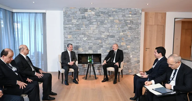 Prezident İraq Kürdüstan Regionunun Baş naziri ilə görüşüb