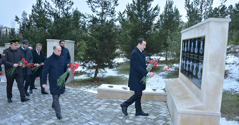 Şamaxıda da anım mərasimi keçirildi Fotolar