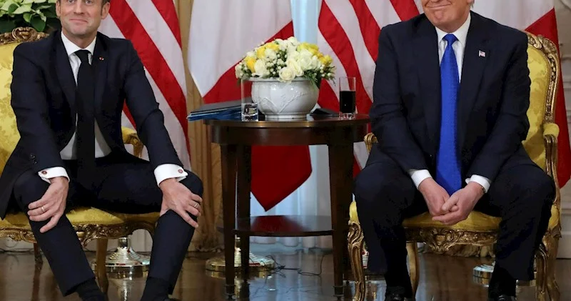 Tramp Makronla yazışmasının screenshot unu paylaşdı FOTO