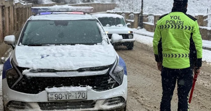 Əlverişsiz hava və yol şəraiti ilə bağlı DYP dən ÇAĞIRIŞ