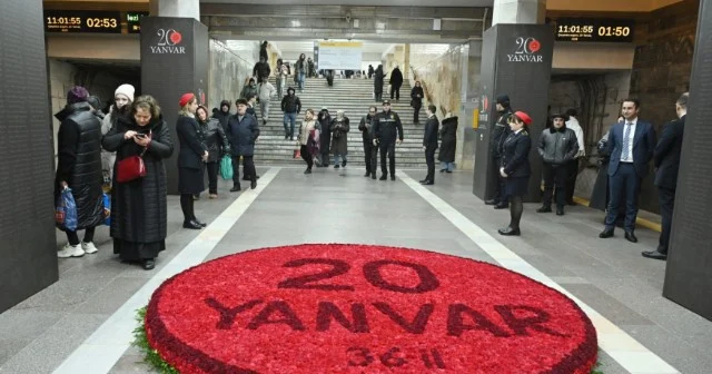 Metro sükut içində FOTOLAR