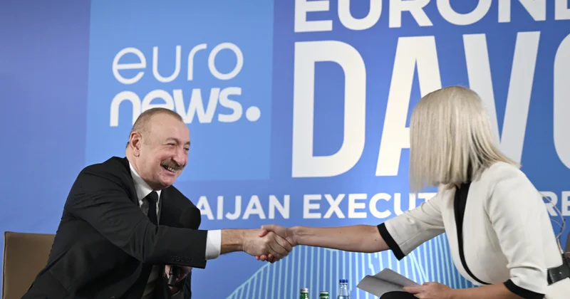 Алиев в Давосе дал интервью Euronews и принял участие в завтраке с бизнесом Minval Politika