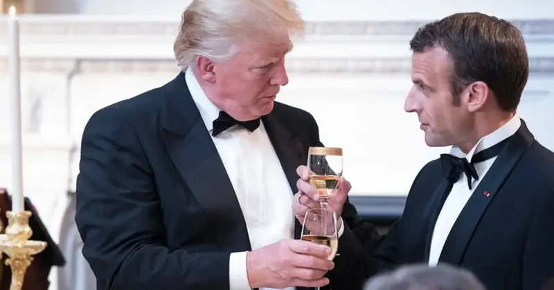 Tramp Makronu yeni rüsumlarla hədələyib