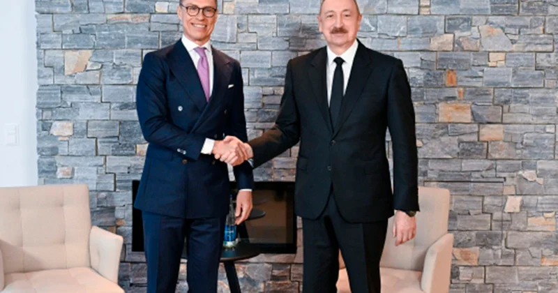 İlham Əliyev finlandiyalı həmkarı ilə də görüşdü Fotolar+Video
