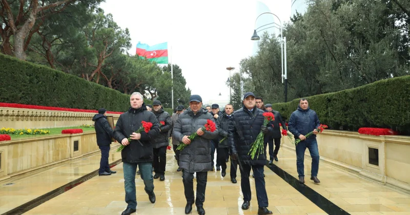 ANAMA nın İdarə Heyəti və struktur bölmələrinin rəhbərləri Şəhidlər xiyabanını ziyarət edib FOTOLAR