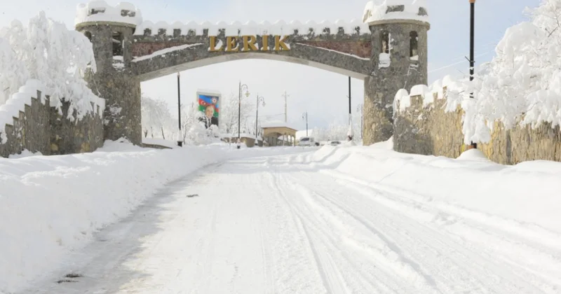 Lerikdə 1 metr qar yağıb