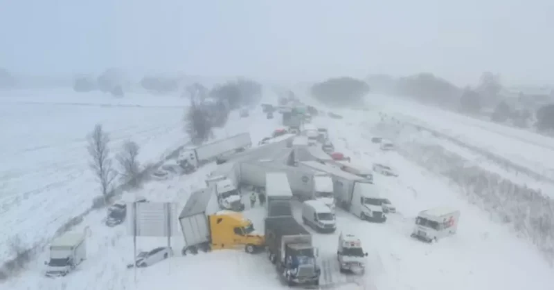 Массовое ДТП с участием более 100 автомобилей в Мичигане: ВИДЕО