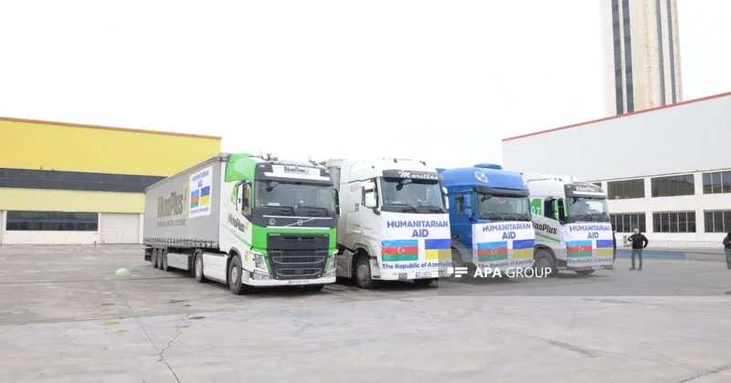 Ukraynaya növbəti humanitar yardım göndərildi FOTO