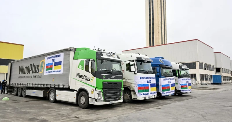 Azərbaycan Ukraynaya elektrik avadanlıqlarından ibarət növbəti humanitar yardım göndərib