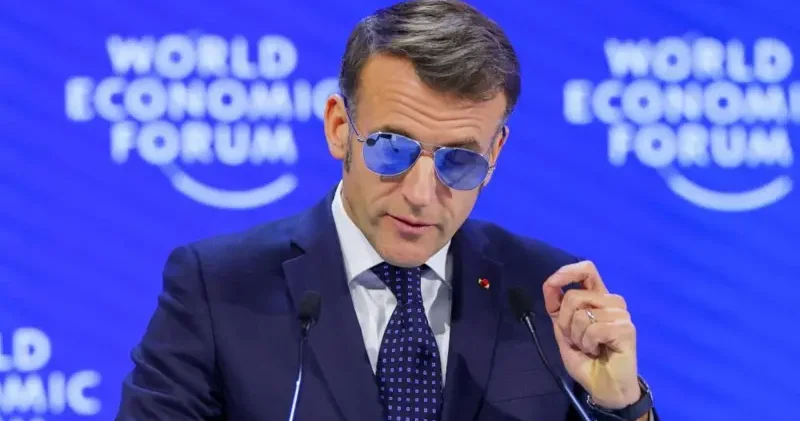 Makronun Davosdakı çıxışı gülüş doğurdu