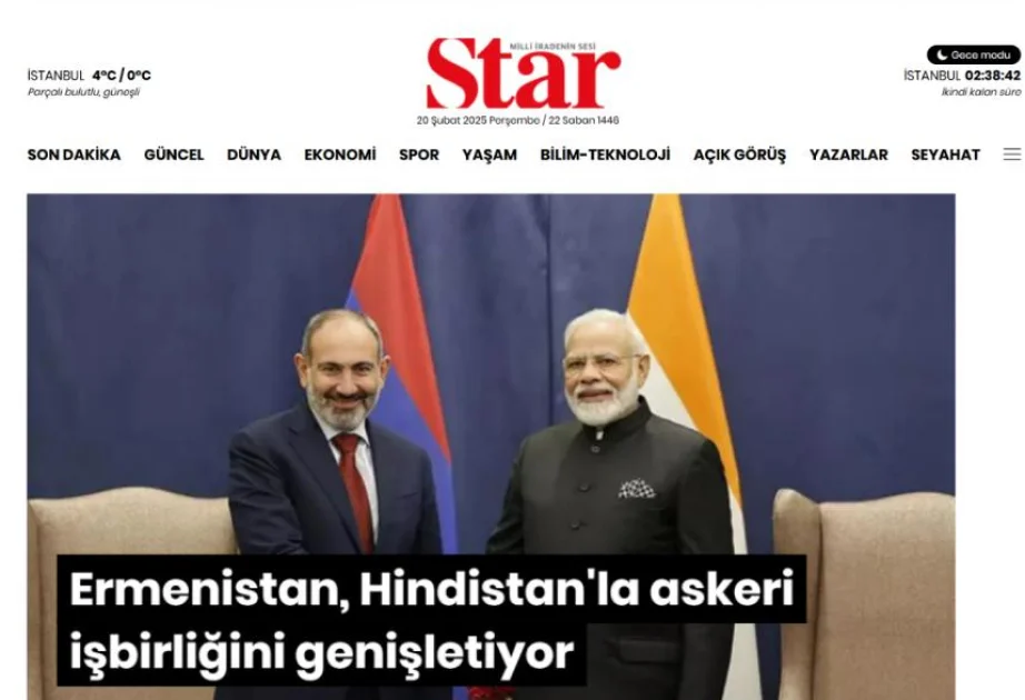 Ermənistan Hindistandan ucuz silah alır