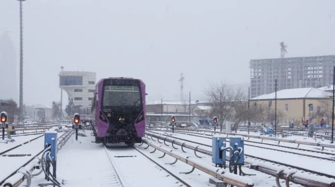 Bakı Metropoliteni : Qarlı havada qatarların hərəkətində problem olmayacaq