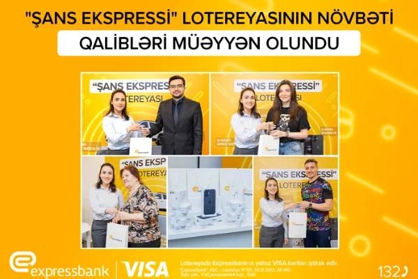 Expressbank 18 müştərisinə qiymətli hədiyyələr verib