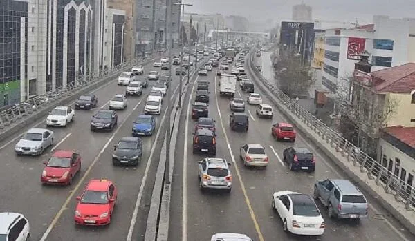 Bakıda bu yollarda tıxac yarandı KONKRET