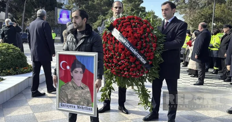 İtkin qadın şəhidlərimiz dəfn olundu Fotolar Yenilənib