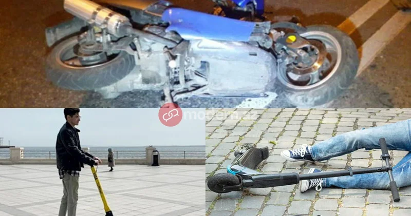 Azərbaycanda skuter qəzası ölümlə nəticələnib RƏSMİ