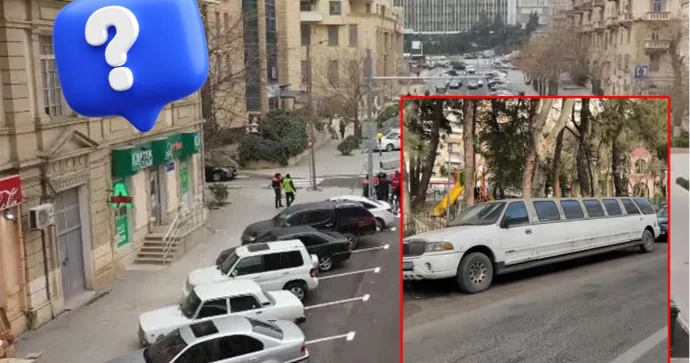 Bakıda limuzinlər üçün parklanma problemi: Ödəniş necə hesablanmalıdır? FOTO