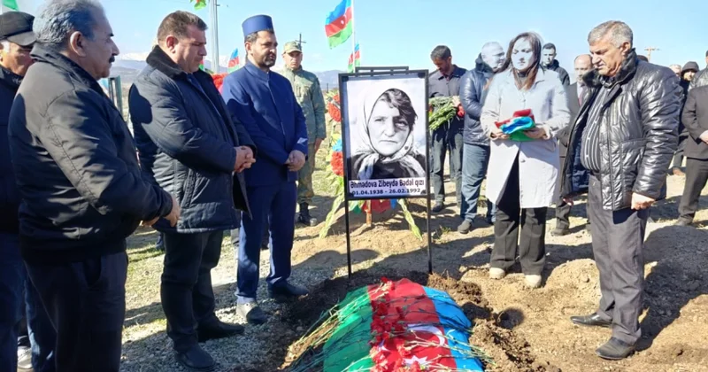 В Ходжалы преданы земле останки Зибейды Ахмедовой, считавшейся пропавшей без вести во время Ходжалинской трагедии