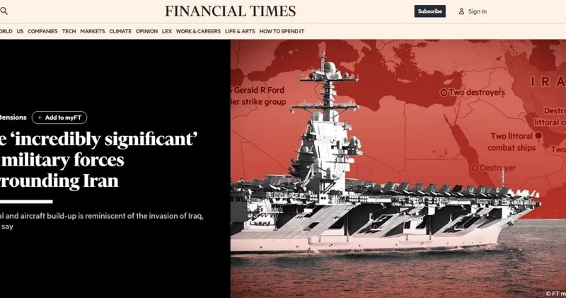 Financial Times: военная активность США на БВ сопоставима с иракской операцией
