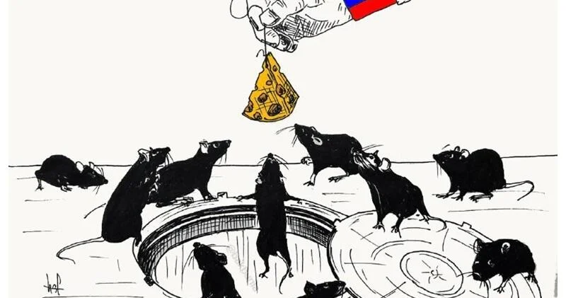 Крысы, вылезшие на спонсорский сыр