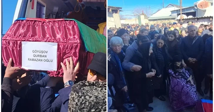 В Бардинском районе прошла церемония прощания с шехидом I Карабахской войны Гурбаном Гёюшовым