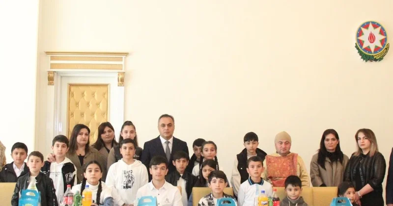 Goranboyda şəhidlərimizin azyaşlı övladları ilə görüş keçirildi FOTOLAR