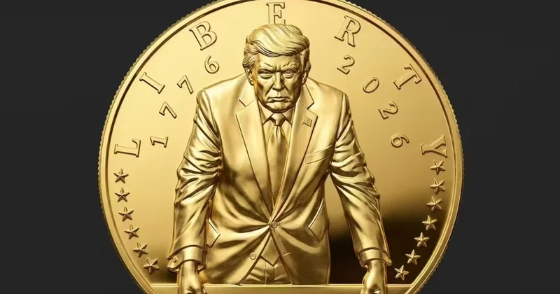 Трампа увековечат в золотой монете из 24 каратного золота