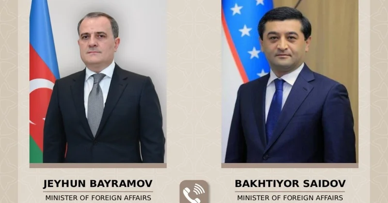 Ceyhun Bayramovla Özbəkistan Respublikasının xarici işlər naziri arasında telefon danışığı olub
