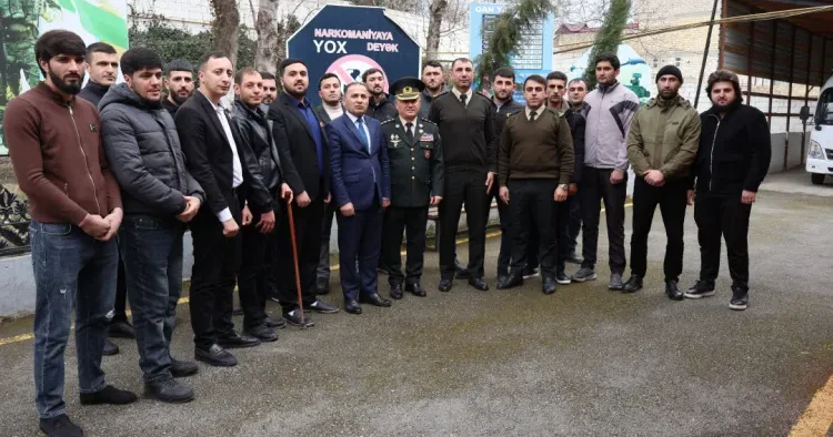 Polkovnik Cəlil Xəlilov Qubada veteranlarla görüş keçirib